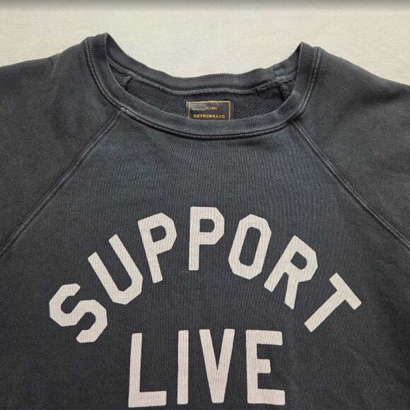 S Original Retro Band (from Anthropologie) Support Live Music sweatshirt - Picture 4 of 10